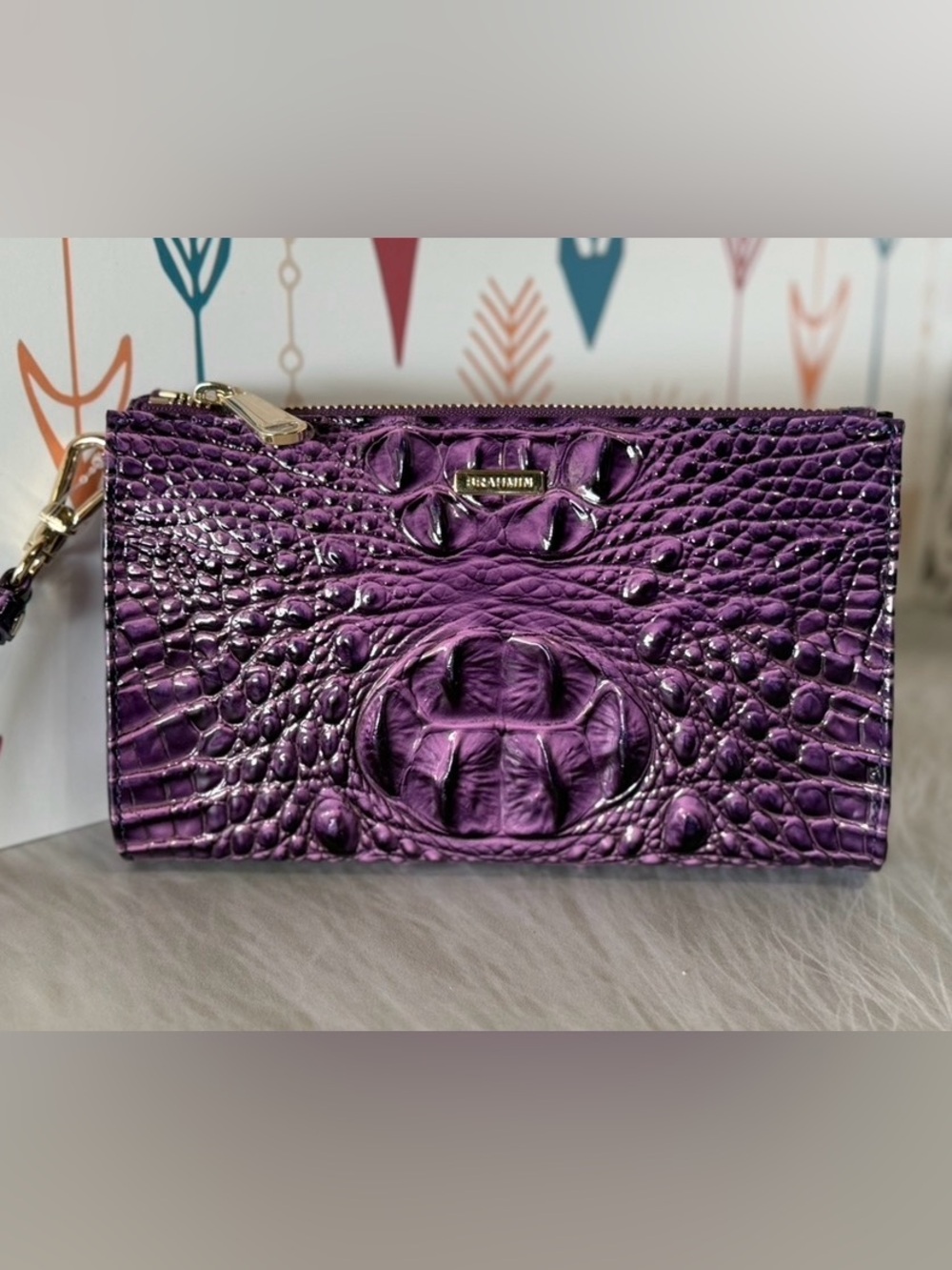 FIRM >>> NEW BRAHMIN DAISY HEROIC PURPLE NWT
